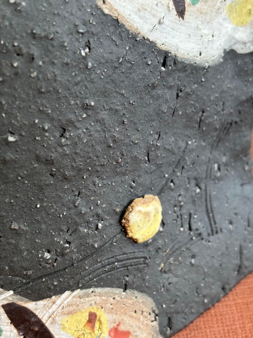 やまちゃん様専用河井寛次郎作色絵草花文鶏形置物 森の一番鶏夜から朝