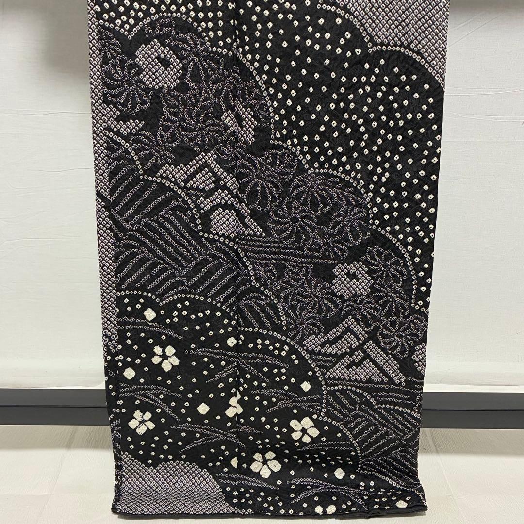 D167 訪問着 藤娘きぬたや 総絞り 花模様 正絹 着物袷 極美品 - メルカリ