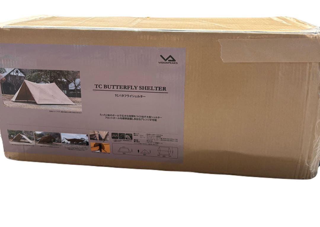未使用品　VISION PEAKS バタフライシェルター　VP160202J01 TC BUTTERFLY SHELTER [TC Butterfly Shelter]