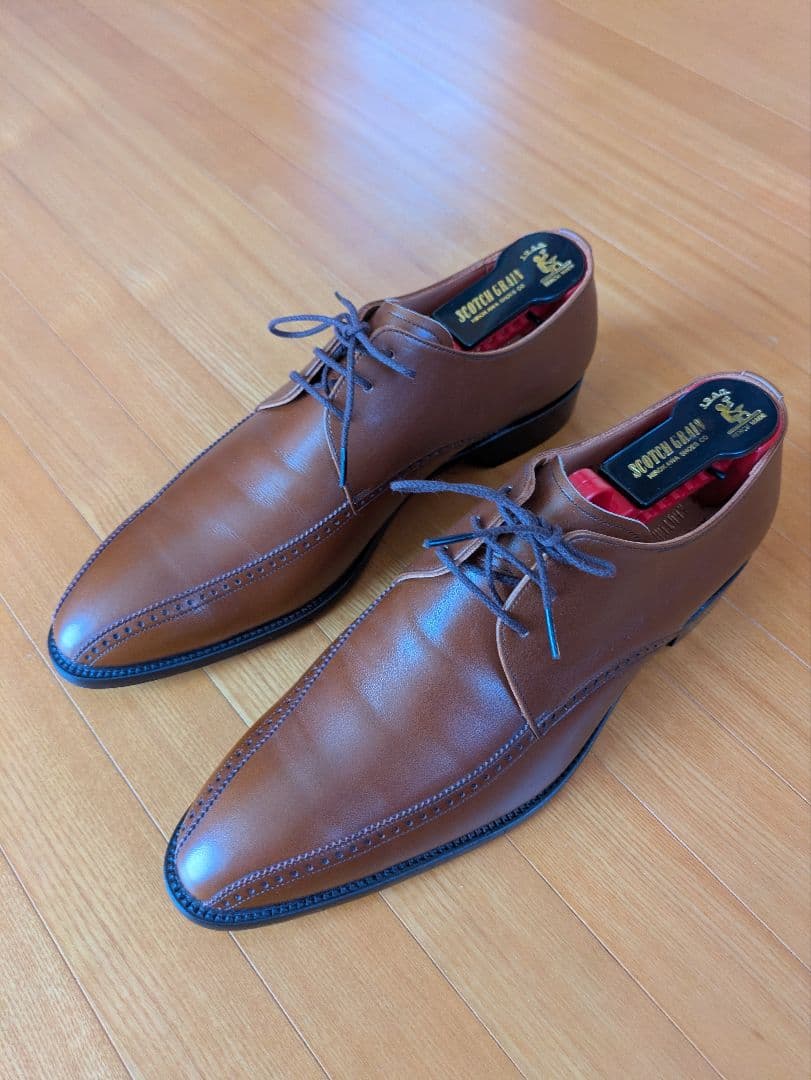 極美品】スコッチグレイン BR PB-2027 25㎝ シューツリー付き - メルカリ