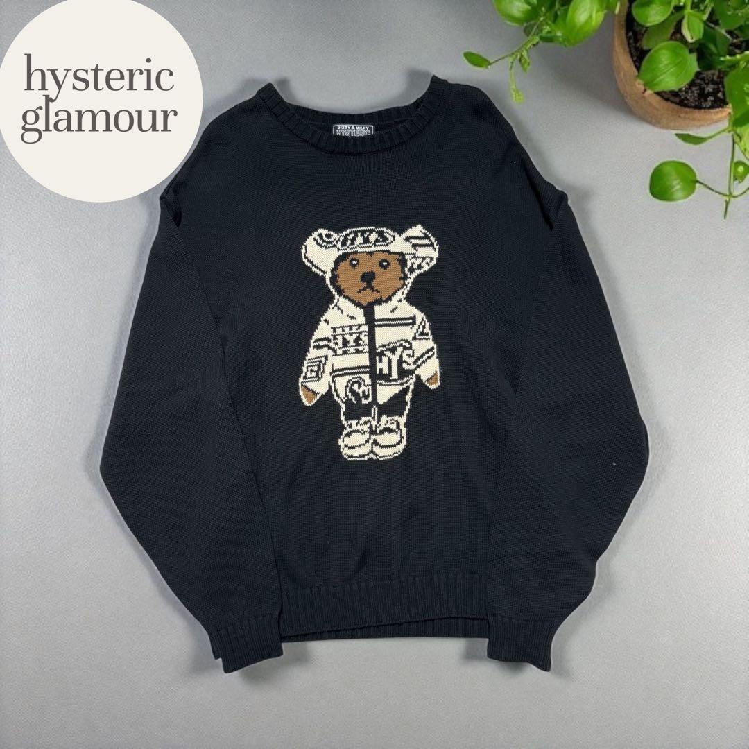 ヒステリックグラマー ニット セーターヒスベア刺繍入り teddy - メルカリ