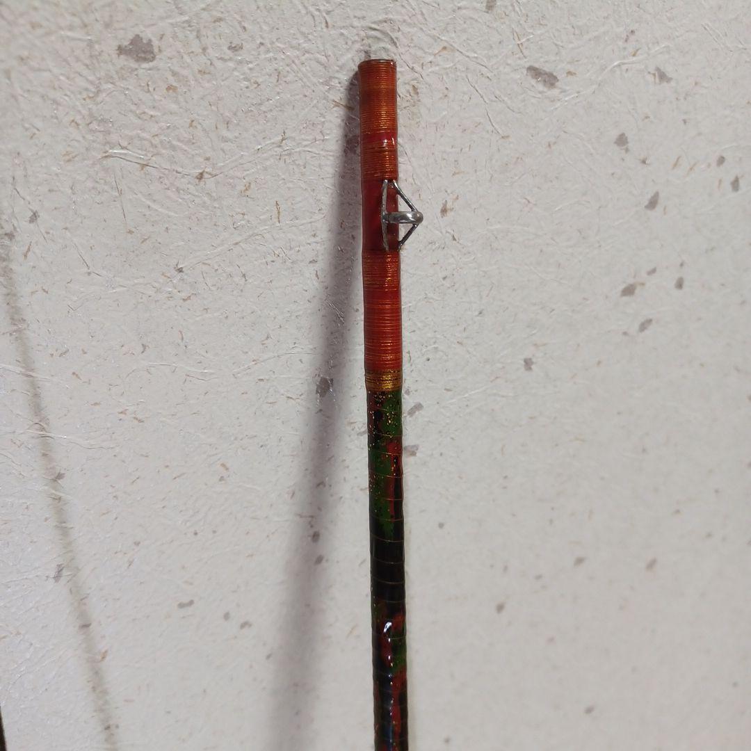 自作筏ちぬ竿　1.46m　瀬川彦次仕様グラスファイバー