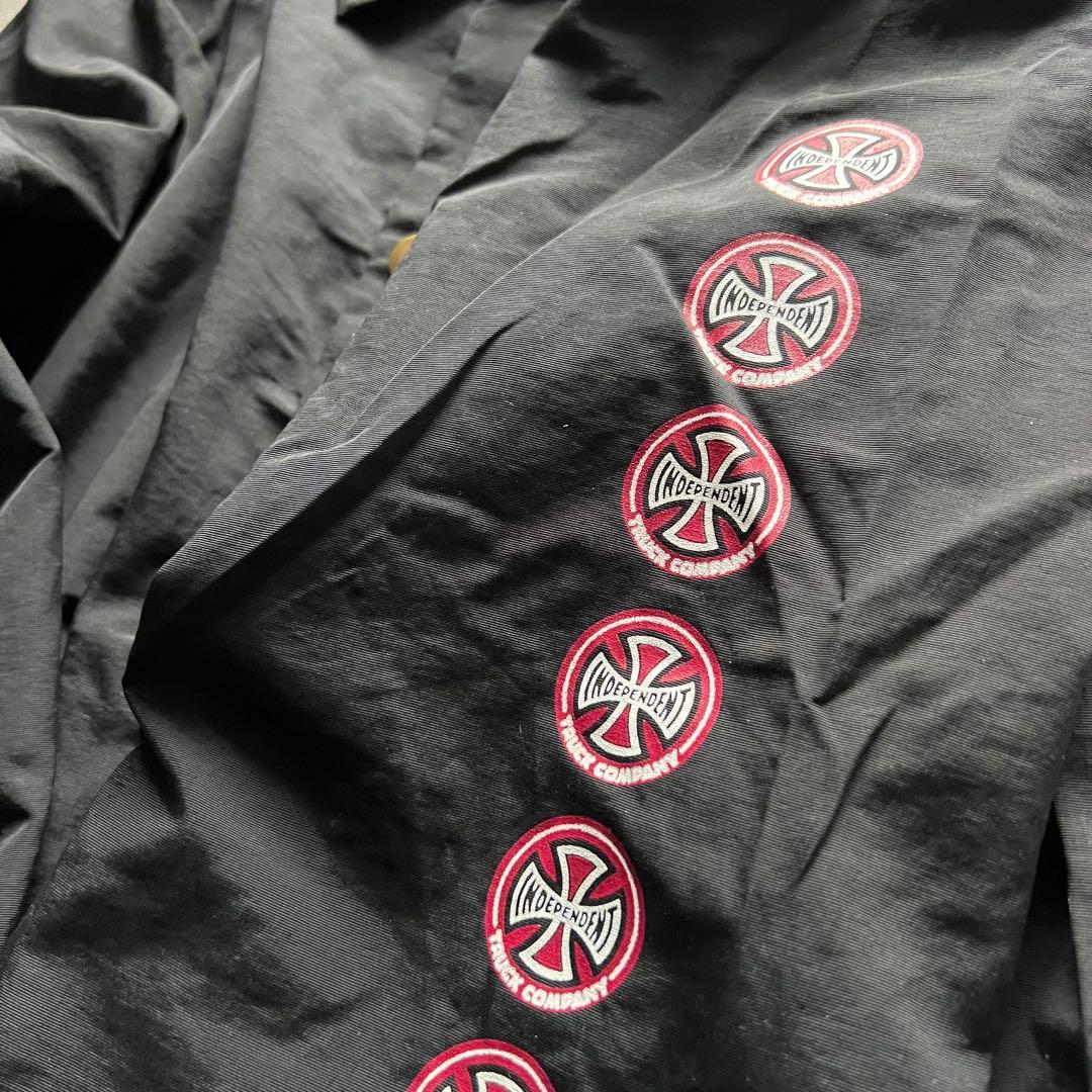 希少90's INDEPENDENT アイアンクロス コーチジャケット 黒 - メルカリ
