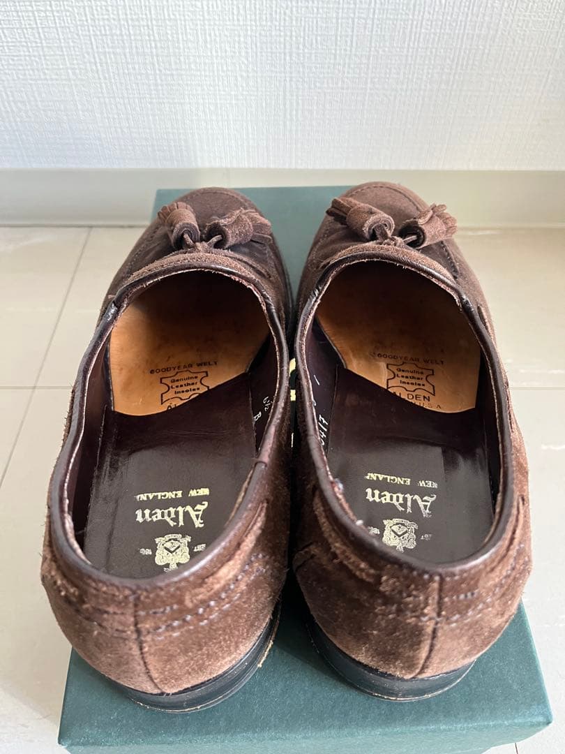 Aldenオールデン 34041F スエード タッセルローファー 6.5D