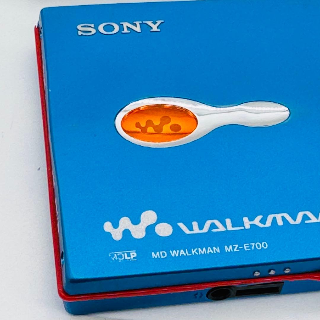 動作確認済】SONY ポータブルMDプレーヤー MZ-E700 ブルー - メルカリ