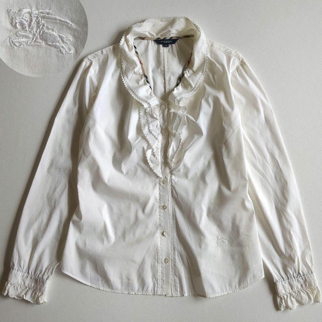 バーバリー 長袖シャツ ブラウス フリル ティアード ノバチェック ホース刺繡 楽天市場】バーバリー シャツ（シャツ・ブラウス｜トップス