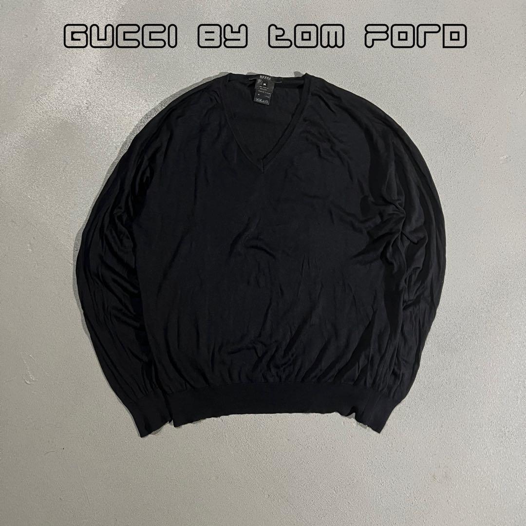 トップス GUCCI by TOM FORD silk knit sweater 楽天市場】グッチ GUCCI ニット ハーフジップ トムフォード期 ニット