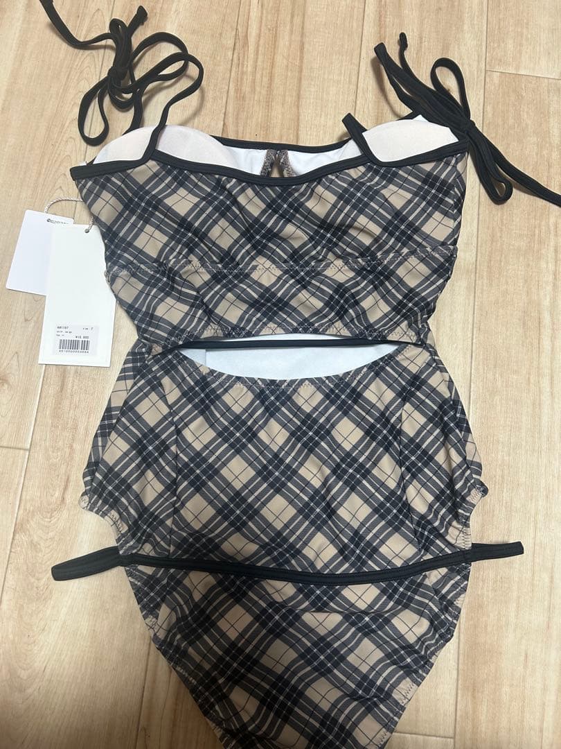andmary Nadia check swimsuit 新品