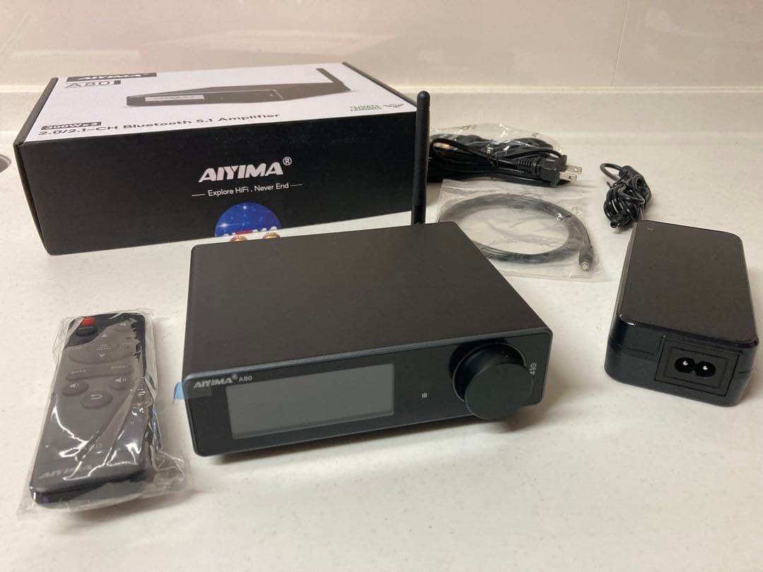 AIYIMA A80 ステレオアンプ(元箱有り) AIYIMA A80 ステレオアンプ(元箱有り) - メルカリ