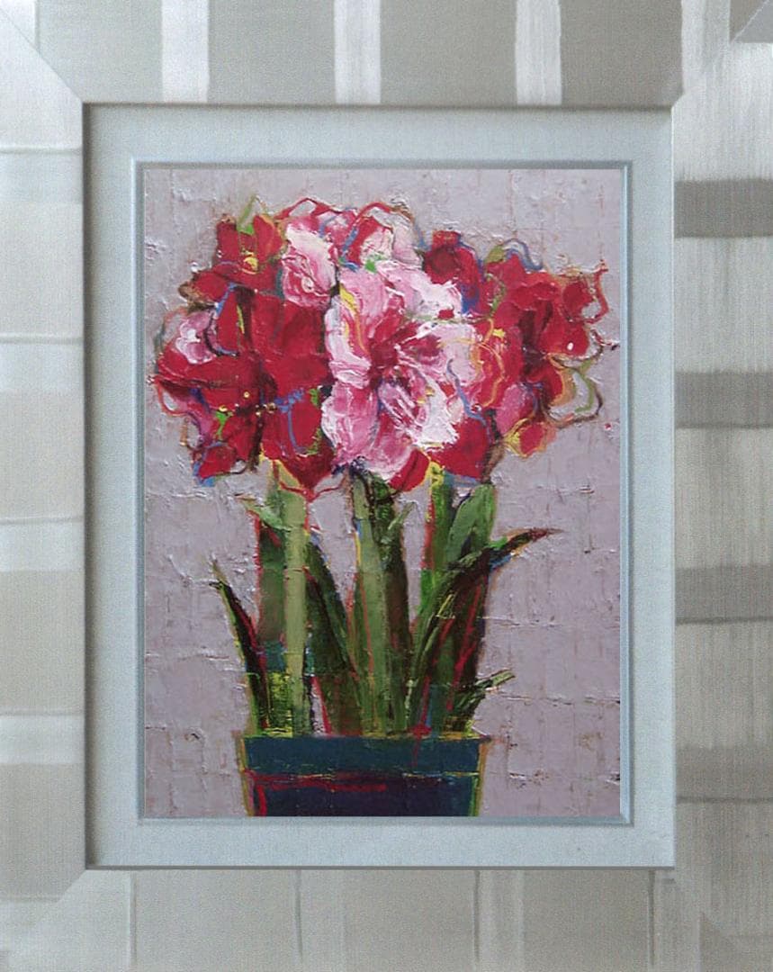 油絵 菅家令子 絵 絵画 インテリア uF6-111002 花 - メルカリ