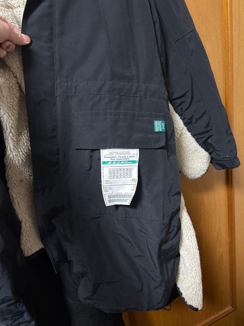 メゾンミハラヤスヒロ フリースライニング フード付きモッズコート