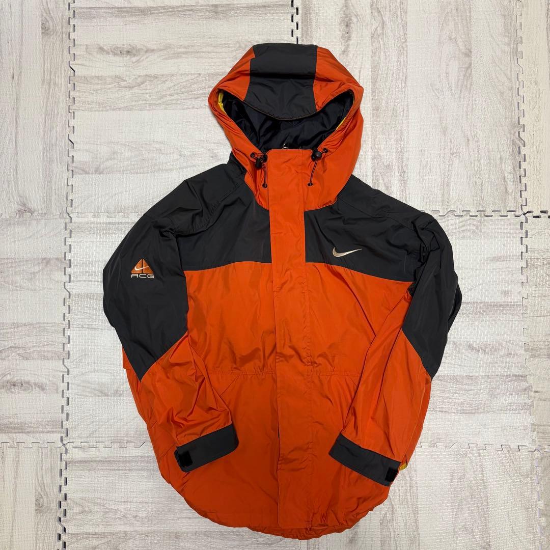 テック系❗️】90s nike acg マウンテンパーカ 三角ロゴ L オレンジ