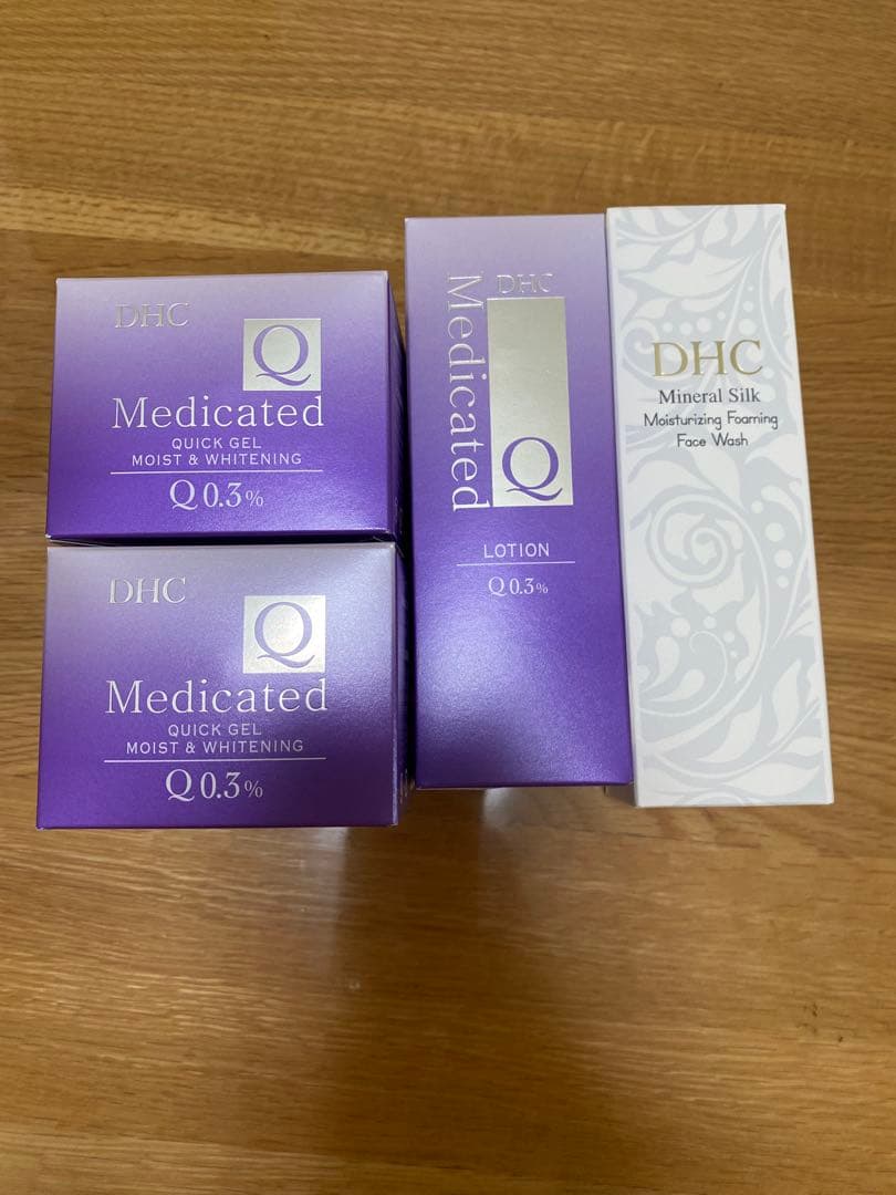 【新品】セットDHC 薬用Qクイックジェルモイスト&ホワイトニング、ローション DHC 薬用Q クイックジェル モイスト＆ホワイトニング 公式 最短即時
