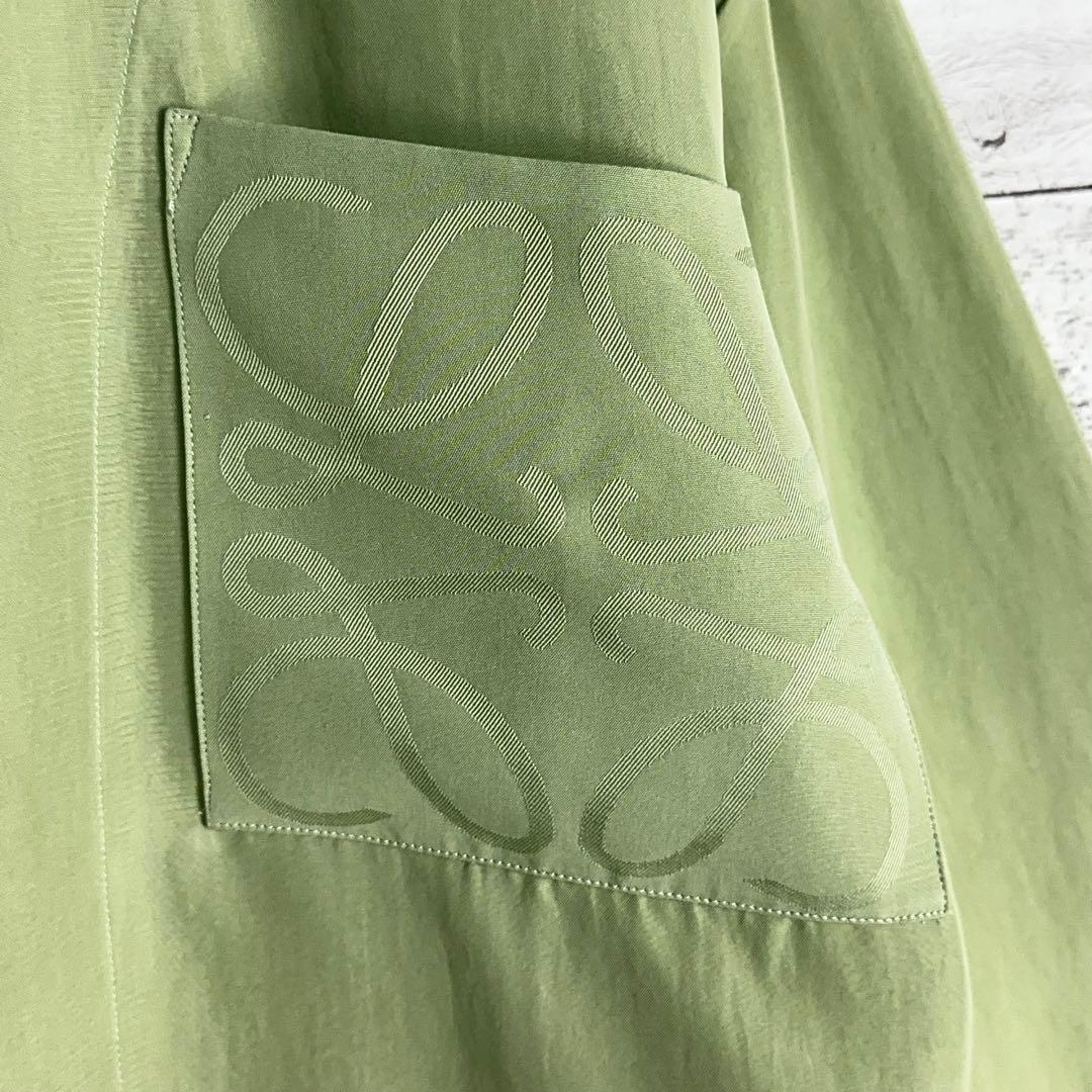 11617【美品・人気モデル】ロエベ アナグラム オープンカラー長袖