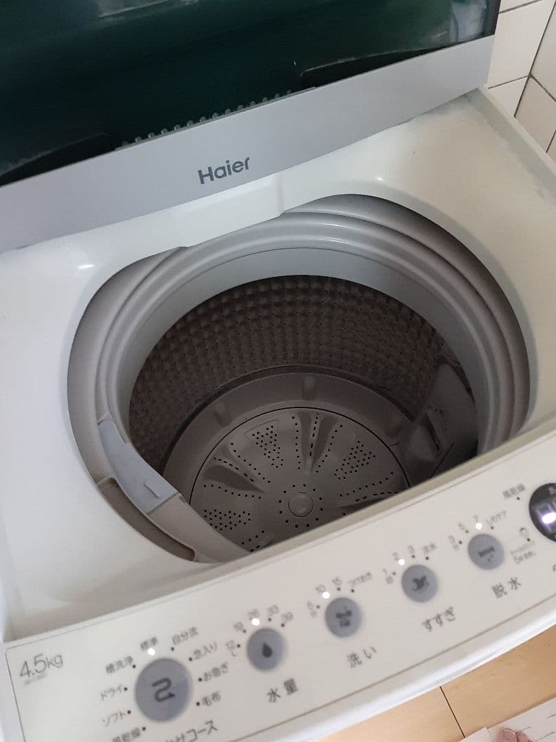 ハイアール 洗濯機 4.5kg ホワイト JW-C45D 2021年製