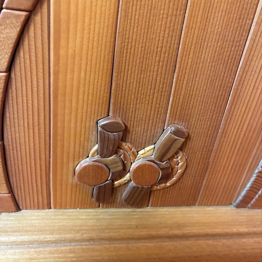 美品 【あさのたかを】木製 組木絵 タイルアート 大型木版画 くま