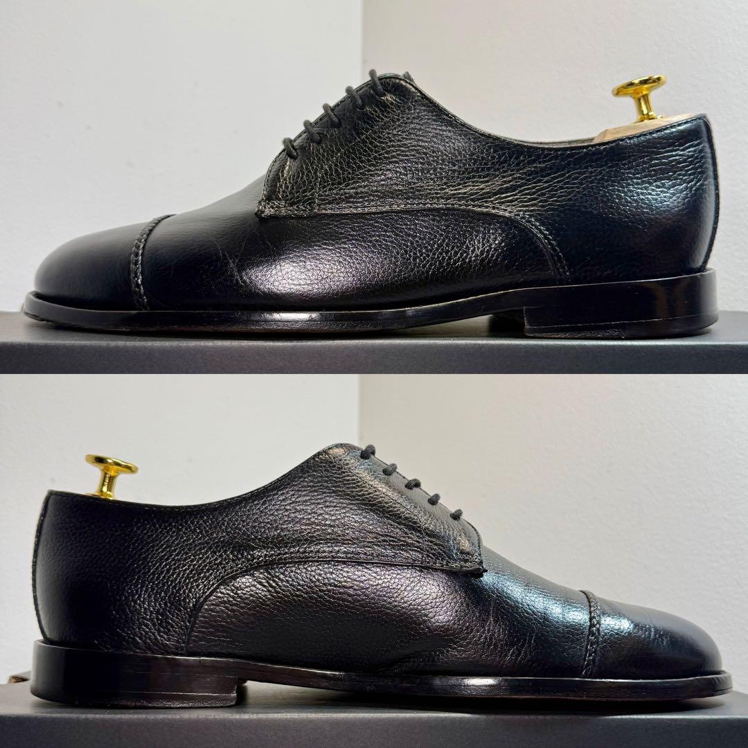 美品】AMEDEO TESTONI イタリア製 グレインレザー クリーニング済