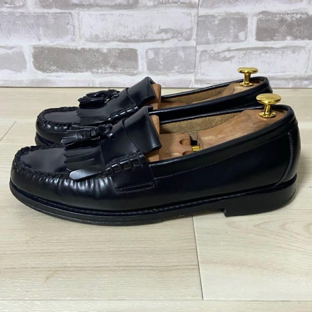 【美品】G.H.BASS キルトタッセルローファー 27.5cm フリンジ