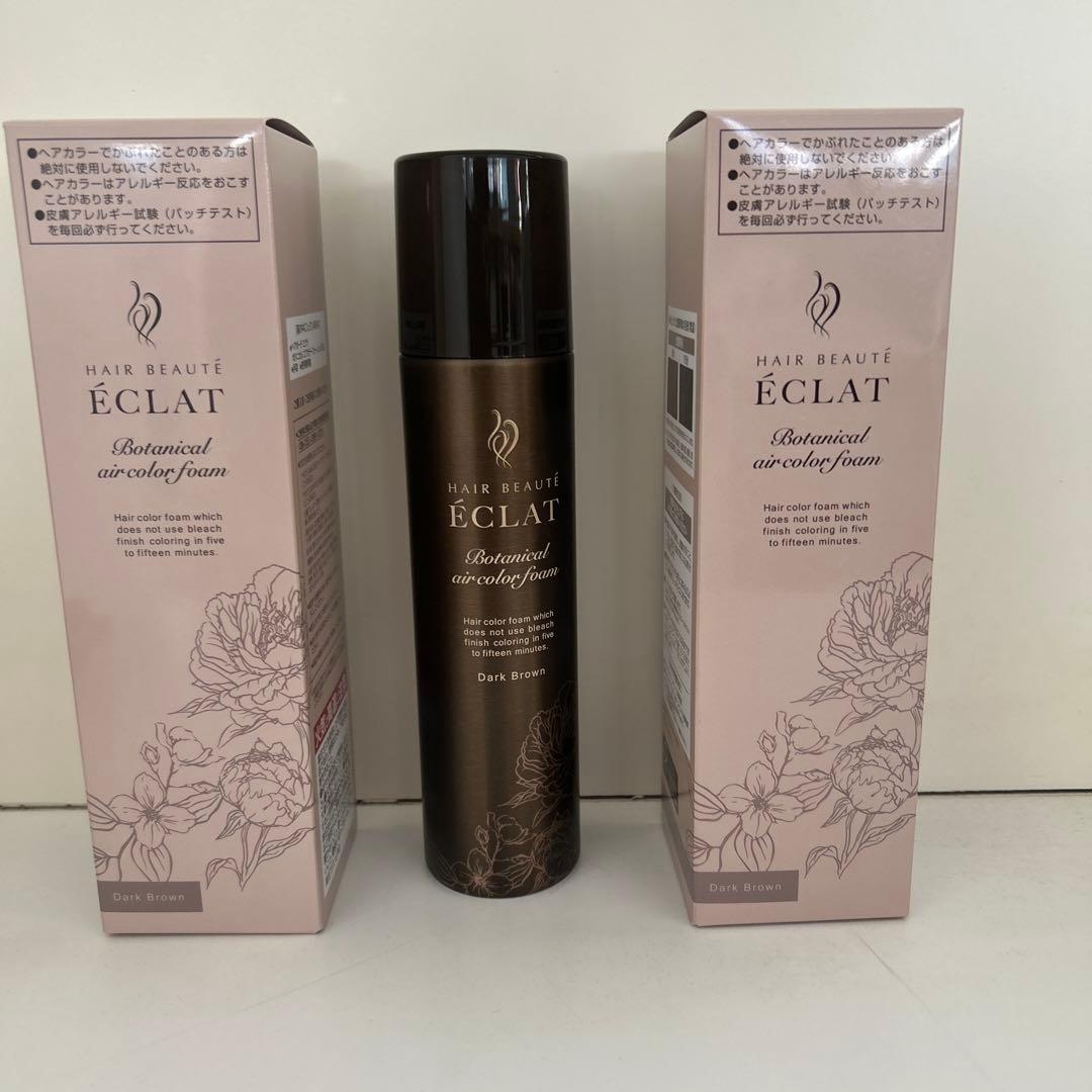 ヘアボーテ エクラ ボタニカルエアカラーフォーム ナチュラルブラック 3本セット ヘアボーテ エクラ ボタニカルエアカラーフォーム ナチュラルブラック