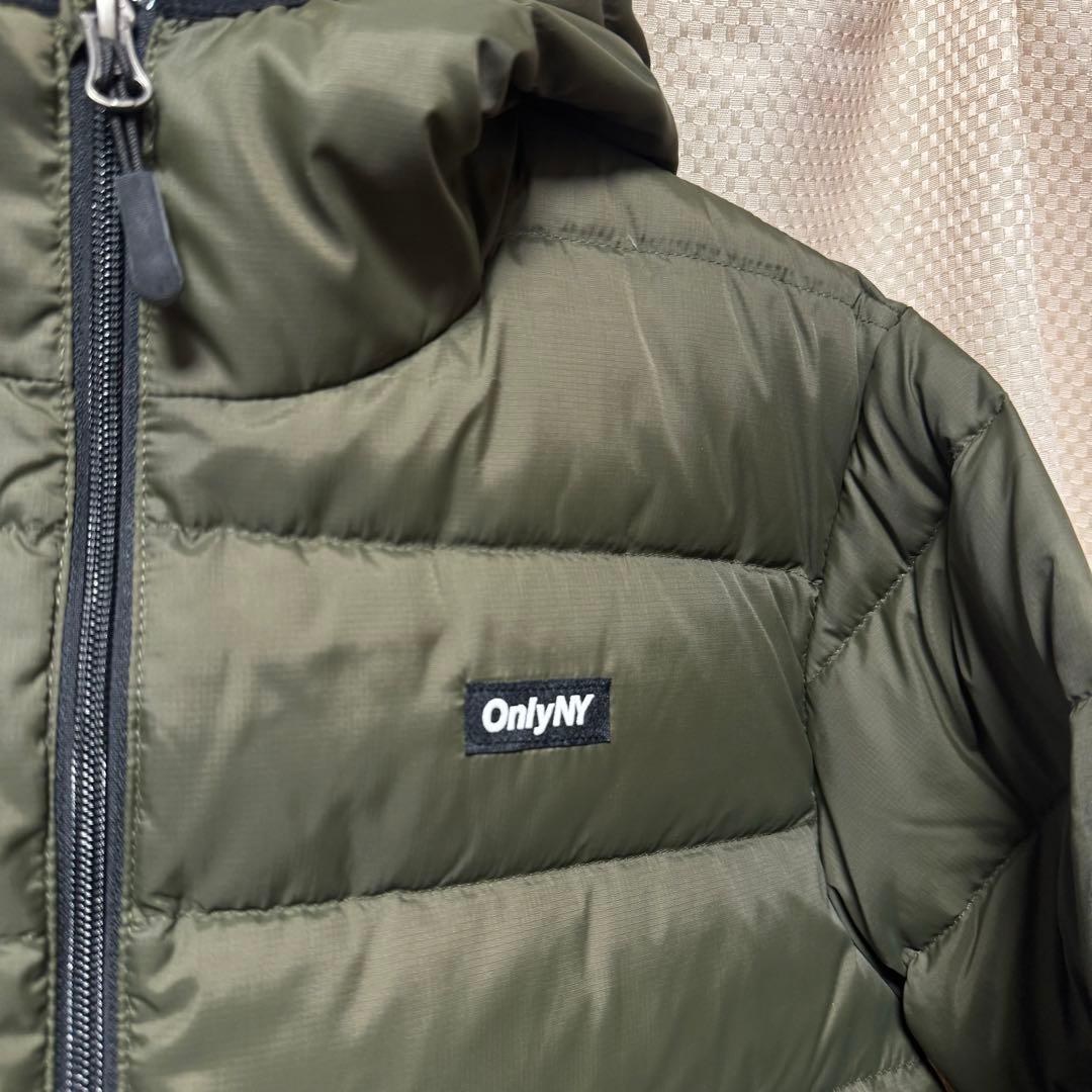 OnlyNY フード付きダウンジャケット オリーブドラブ