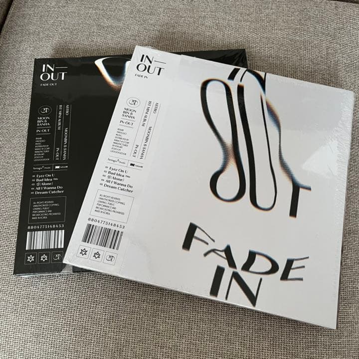 未開封 ASTRO MOONBIN & SANHA IN-OUT ASTRO Moonbin & Sanha IN OUT FADE OUT & FADE IN 1st Mini Album