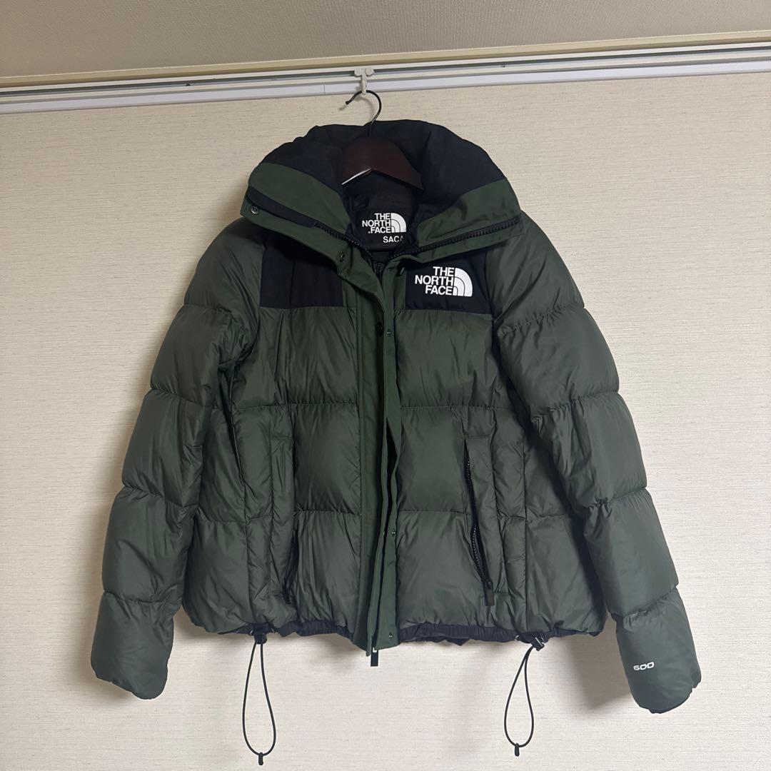 レアTHE NORTH FACE SACAI オリーブグリーン ダウンジャケット - メルカリ