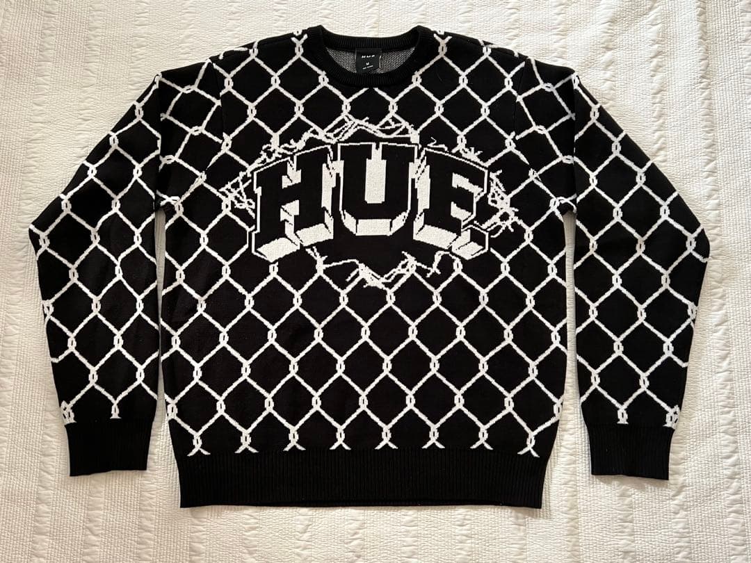 HUF セーター ニット M HUF（ハフ） セーター ニット WORLDWIDE CLOTHIERS SWEATER メンズ