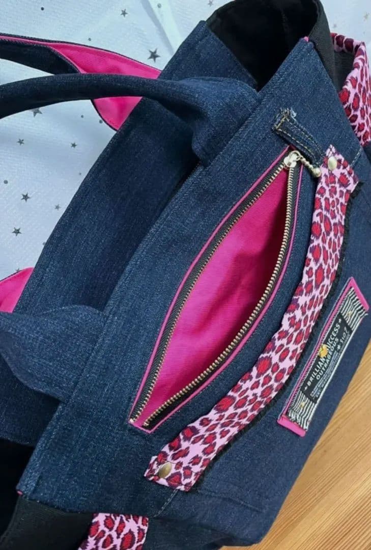 マリン様専用大きめトートリメイクバッグ（LL）No.859☆ショルダー紐4cm