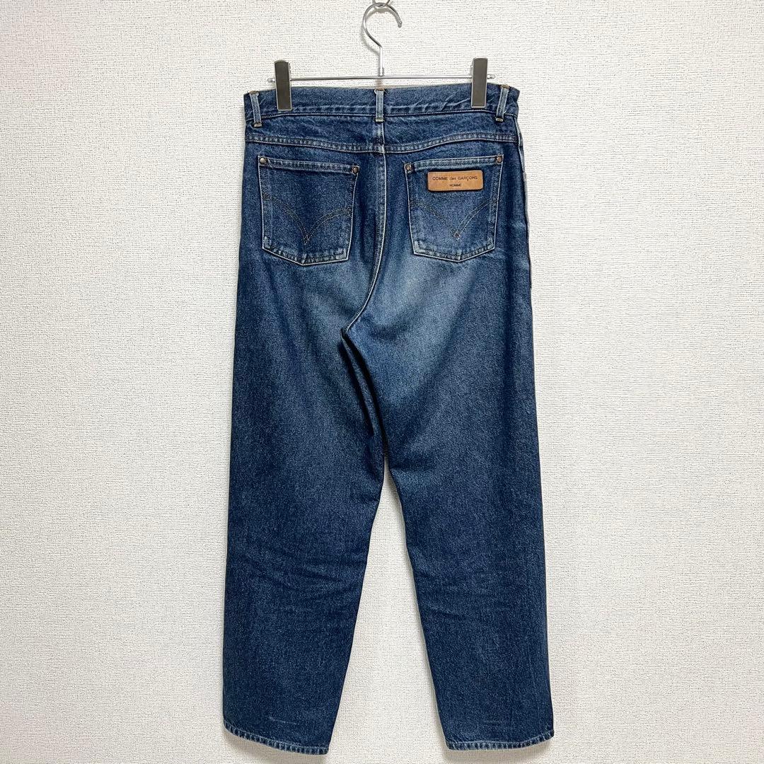 様 90's コムデギャルソンオム 田中オム デニムパンツ レザーパッチ