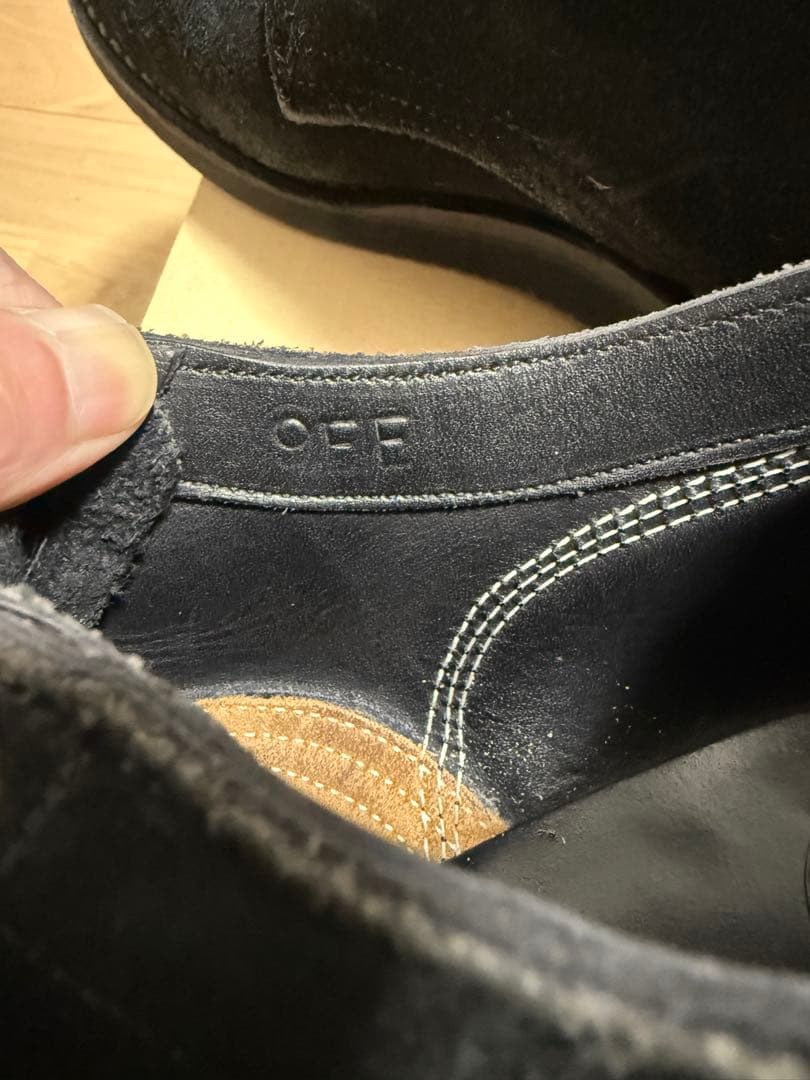 Hathorn Boots オックスフォード　27.0CM 黒ラフアウト