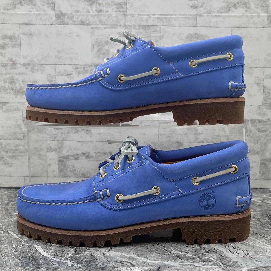 【極美品】 ティンバーランド スリーアイ 25.5cm デッキシューズ ブルー