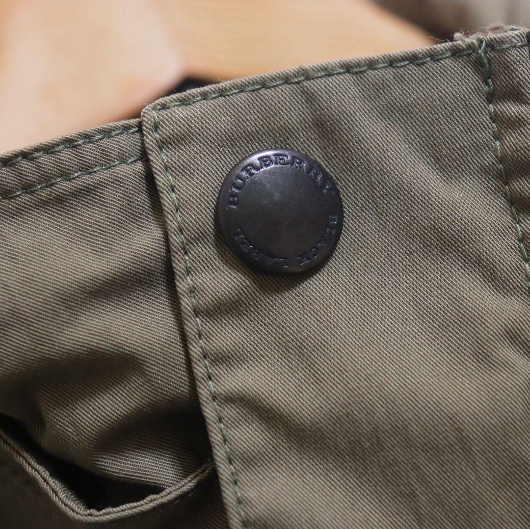 BURBERRY BLACK LABEL ミリタリージャケット Mサイズ カーキ - メルカリ