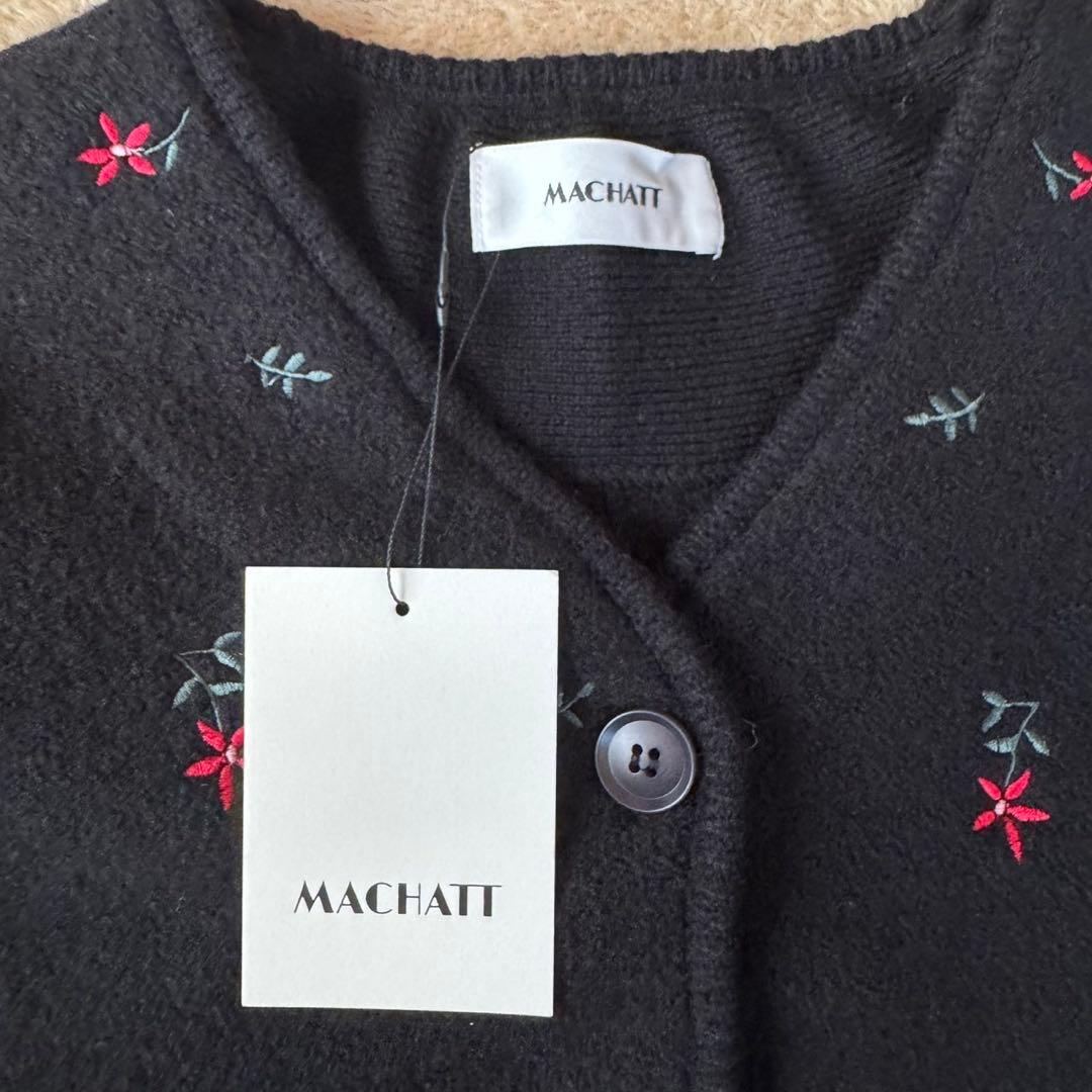 新品タグ付】MACHATT マチャット 刺繍 ウール ジャケット カーディガン