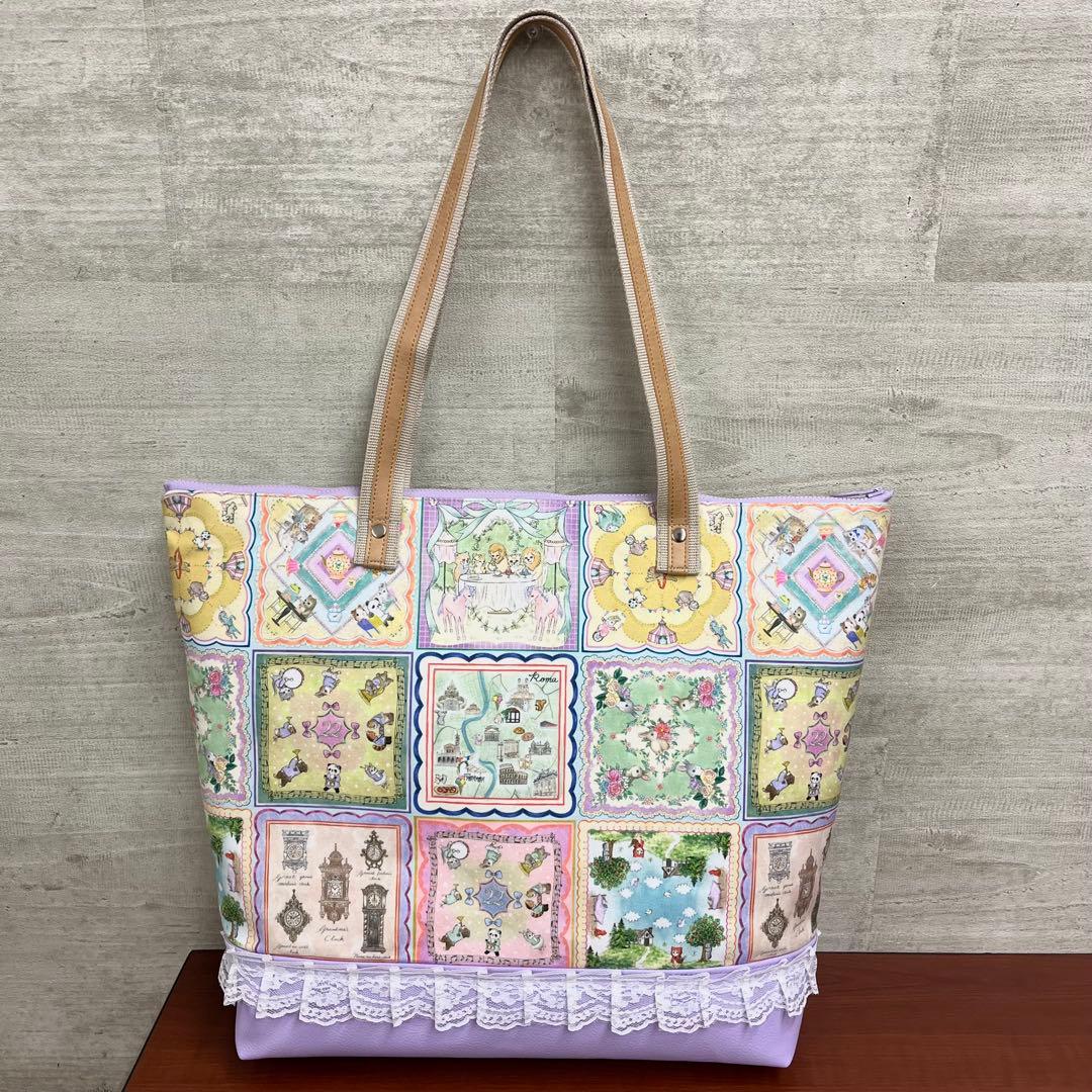 yukiemonハンドメイド 45㎝ファスナービッグトートバック ③