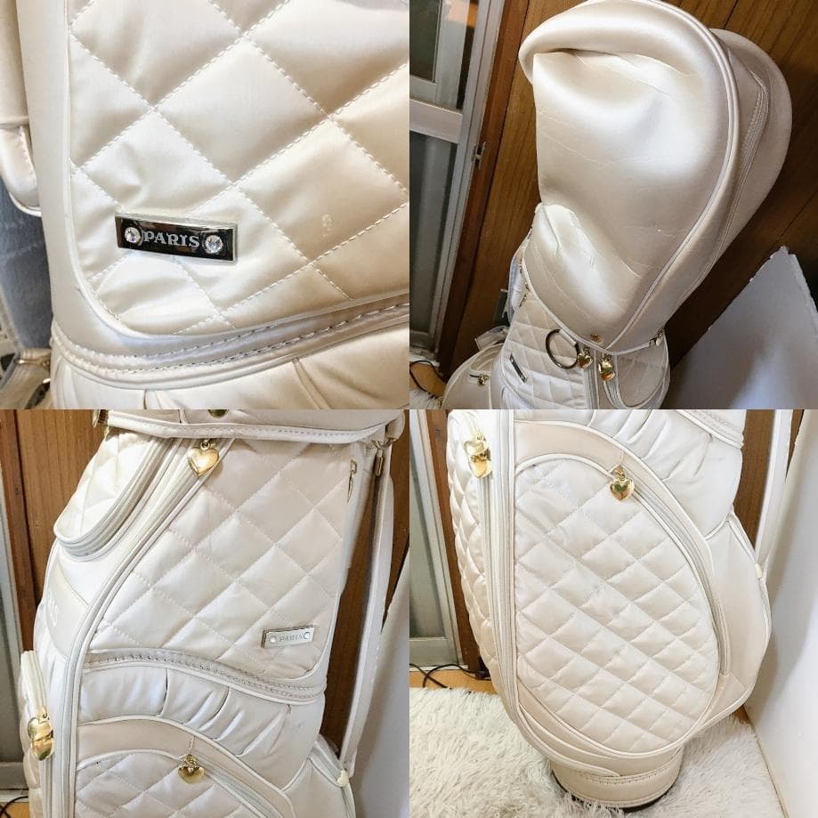 PARIS ゴルフセットレディース パリス キャディーバッグ ホワイト