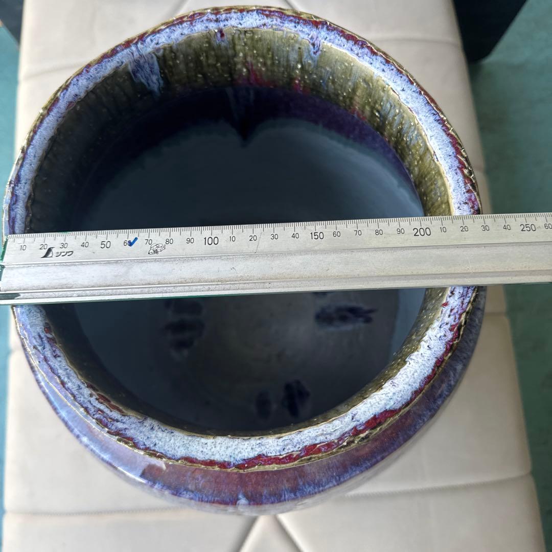 陶器製花瓶 紫と青のグラデーション - メルカリ