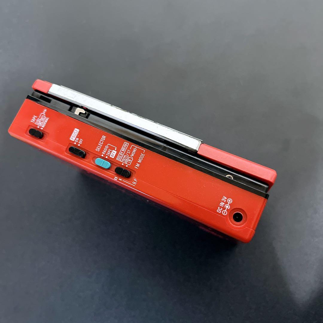 昭和レトロ 入手困難 ナショナル RX-S41 レッド カセットレコーダー