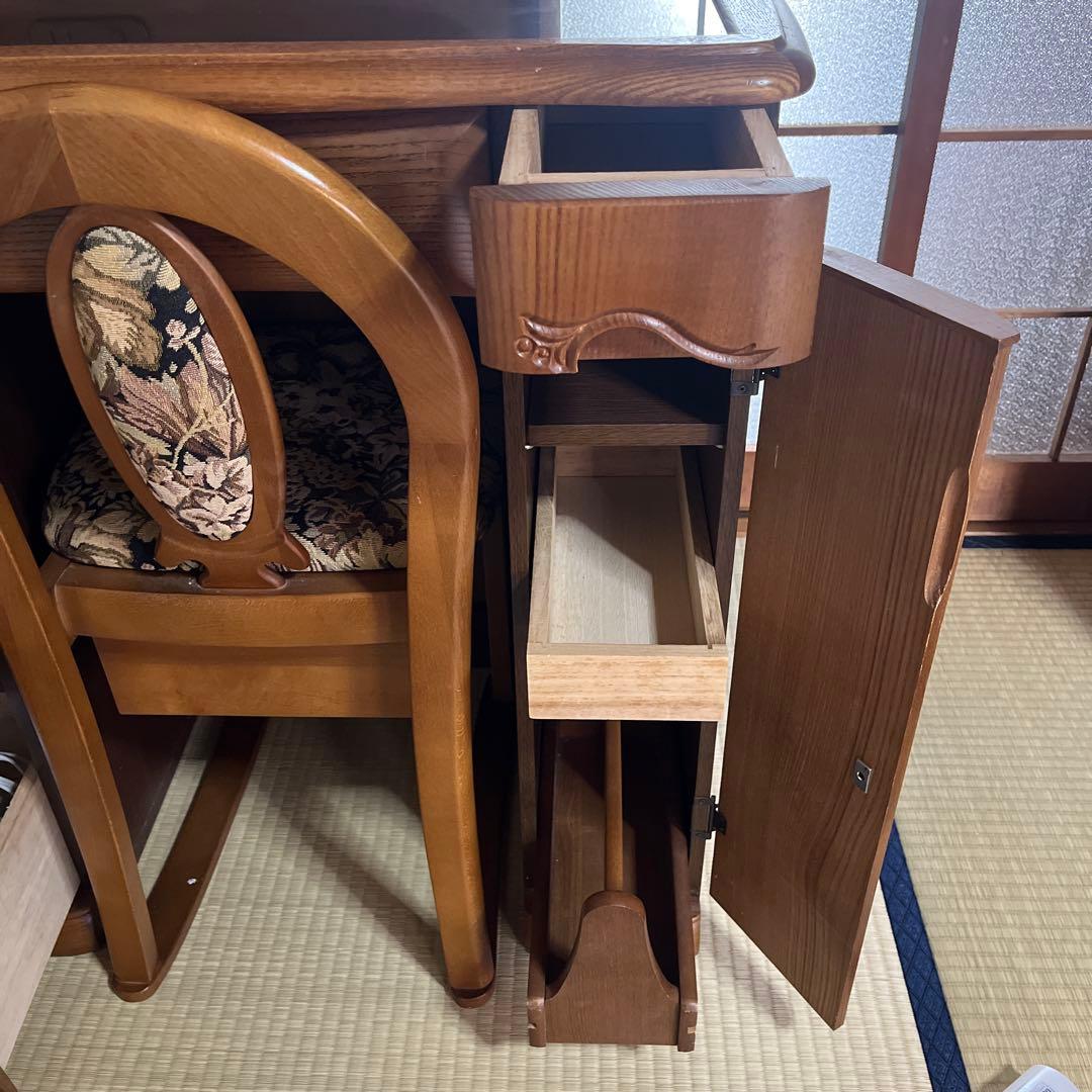 お値下げ✨三面鏡ドレッサー 鏡台 ランプコンセント付き 昭和レトロ