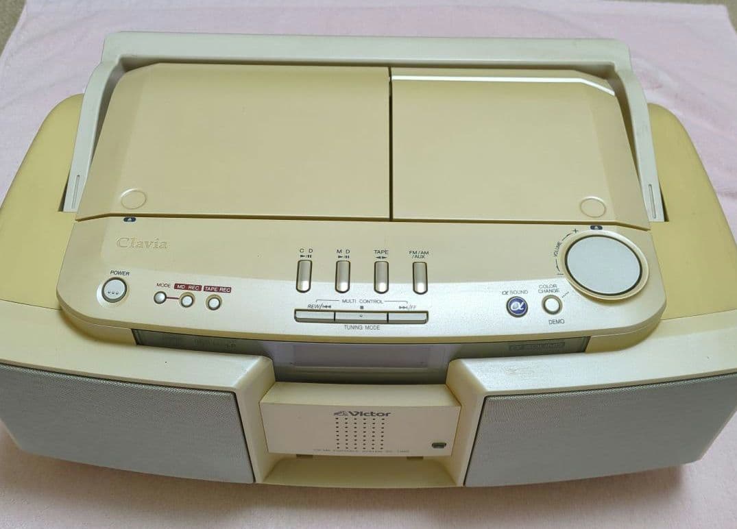 Victor CD・MD・カセットデッキ 取説付き - メルカリ