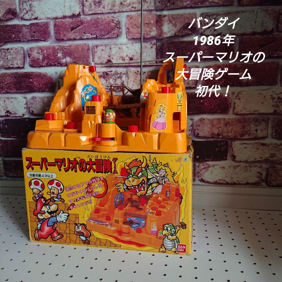 バンダイ　スーパーマリオの大冒険ゲーム　レア 大きなおもちゃ＞スーパーマリオブラザーズ スーパーマリオの大冒険
