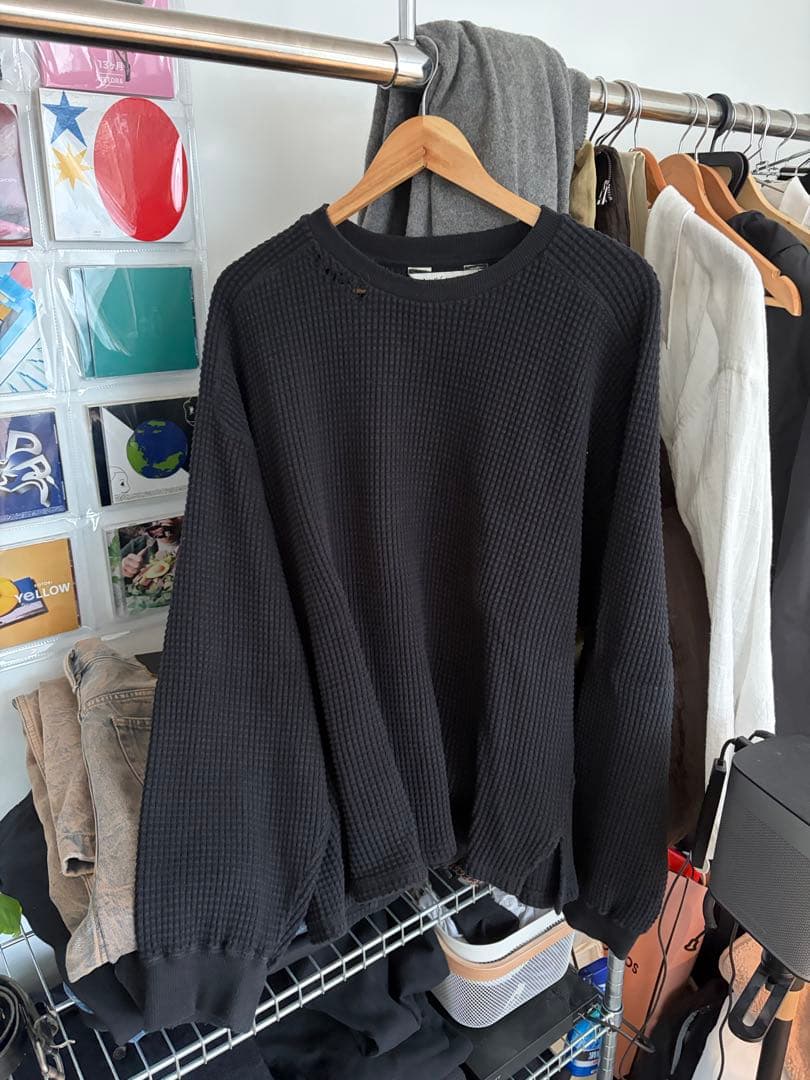 安い 通販ファッション - ANCELLM 23AW DAMAGE HEAVY WAFFLE