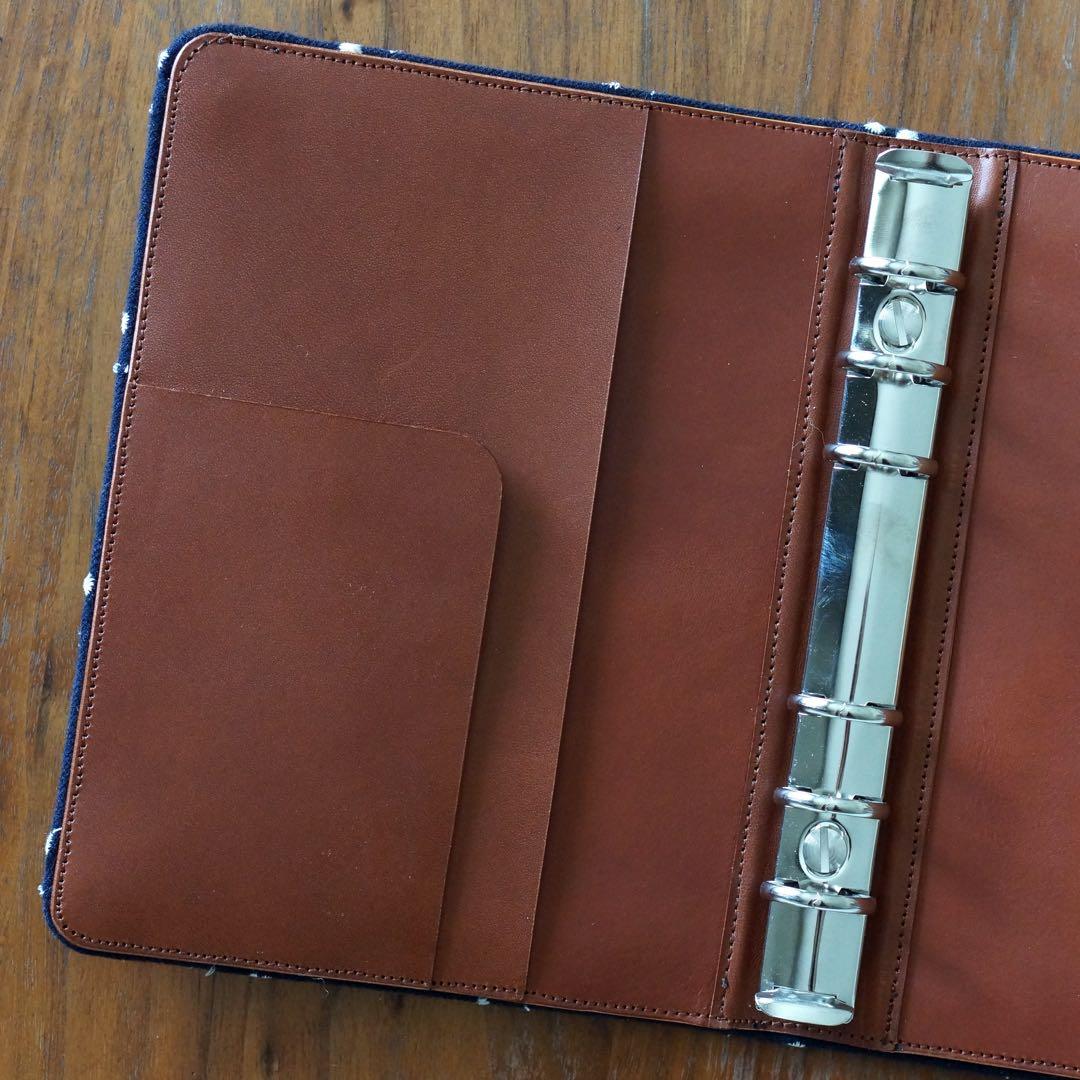 ミナペルホネン タンバリンdopブラック バイブルサイズシステム手帳