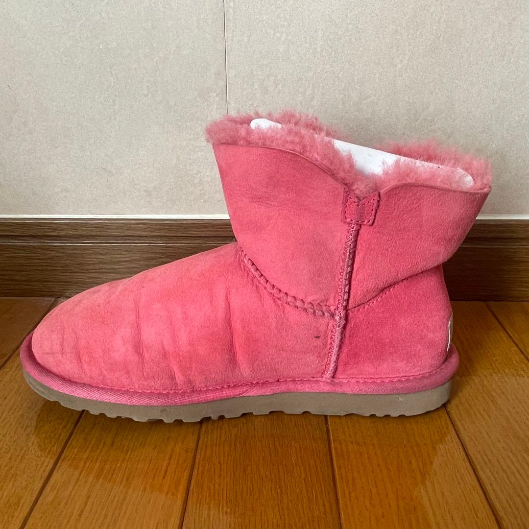 UGG ムートンブーツ ピンク - メルカリ