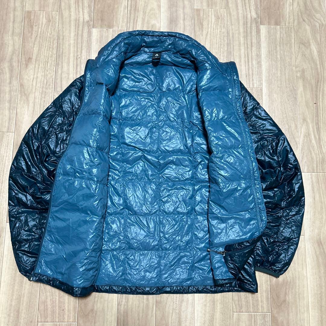 mont-bell モンベル】U.L.ダウンインナー ジップジャケット 青緑M