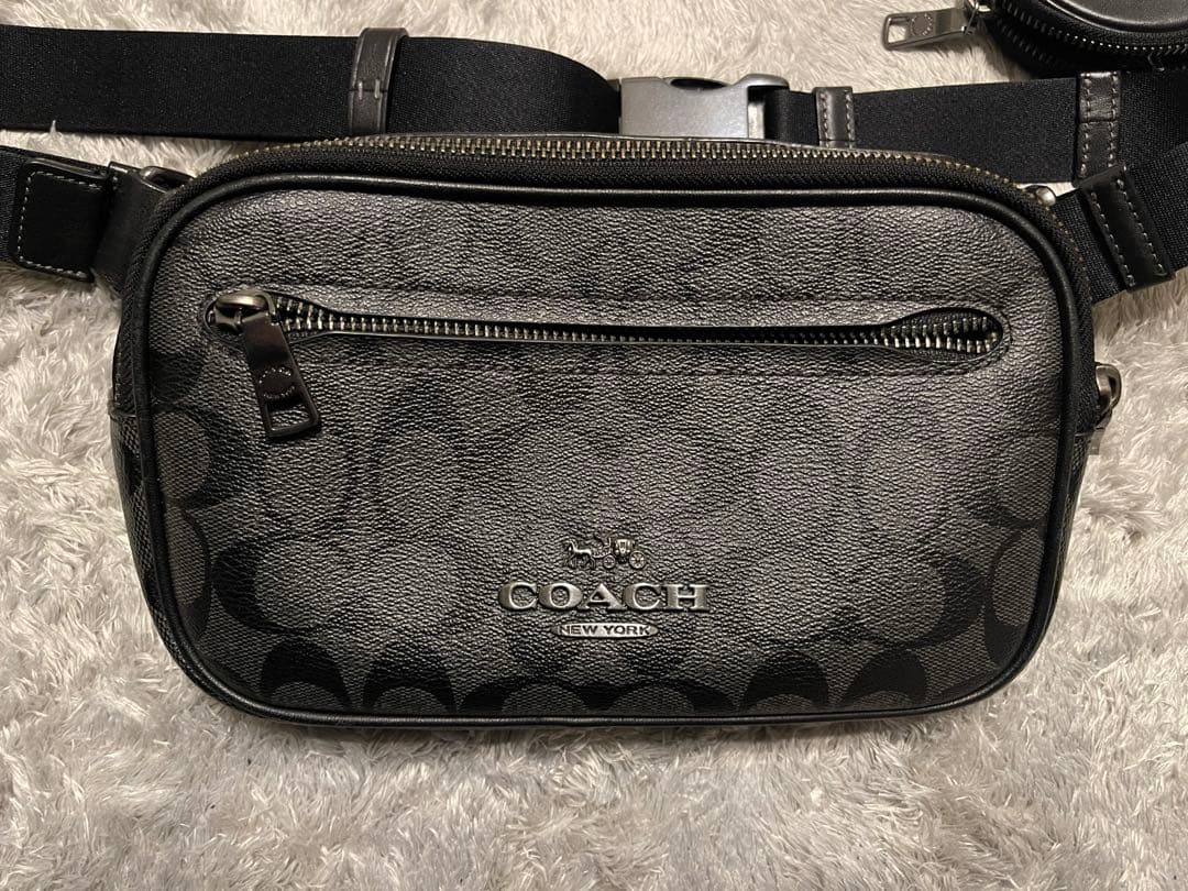 美品　COACH シグネチャー エリアス ボディバッグ ベルトバッグ　即購入⭕️ COACH OUTLET｜【公式】エリアス ベルト バッグ・シグネチャー