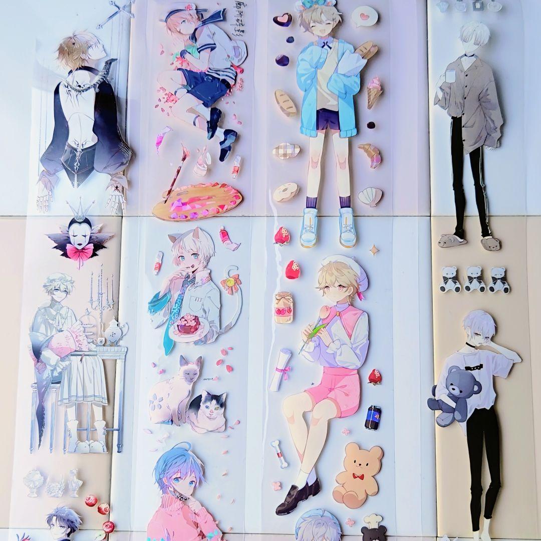 海外マスキングテープ 人物マステ 男の子 まとめ売り 新品1個 中古33個