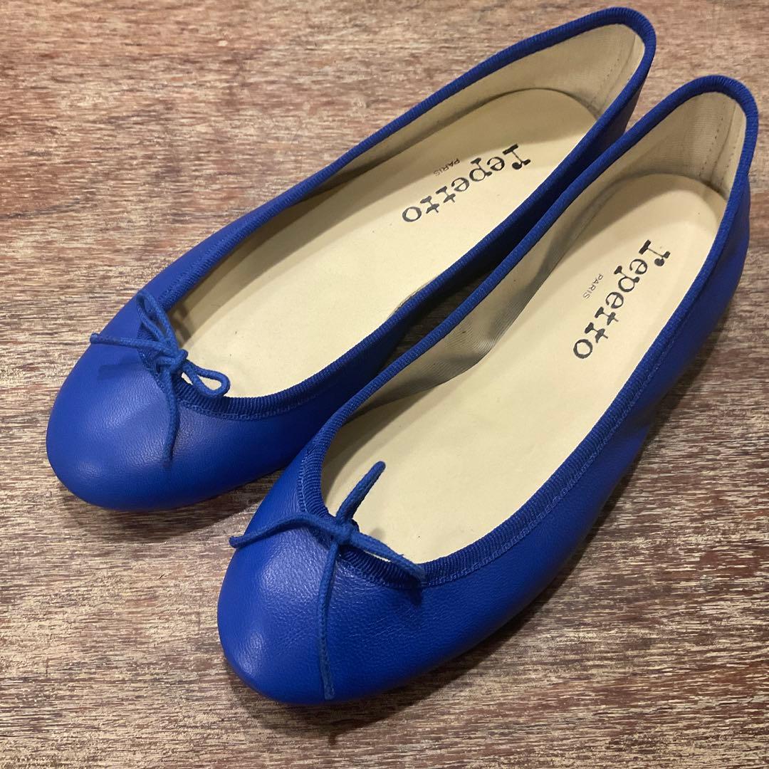極美品！レペット バレエシューズ リボン ペタ靴 フラットシューズ 35