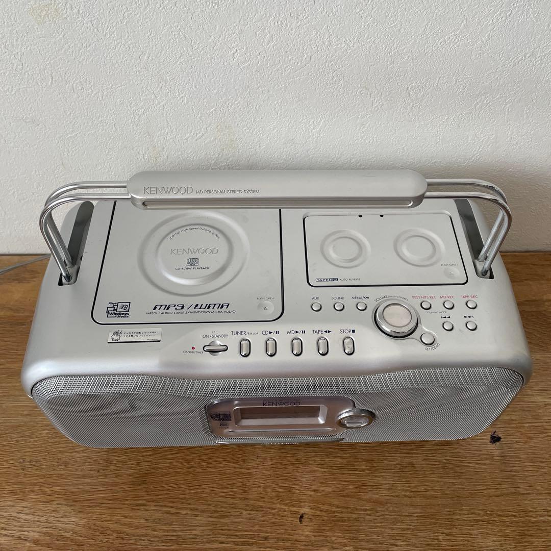 ケンウッド KENWOOD MDX-J5WM CDデッキ MDラジカセ カセット - メルカリ