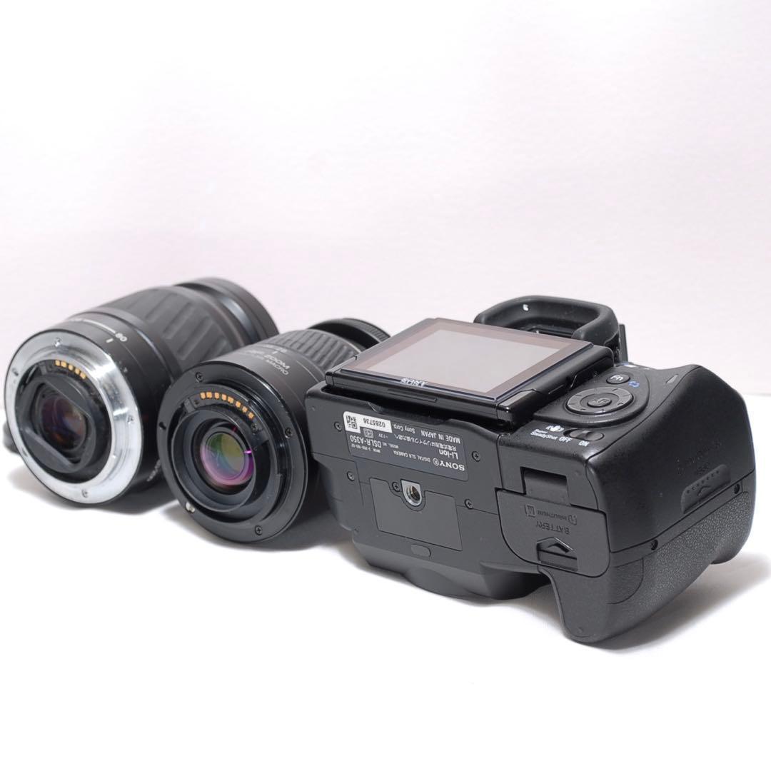 ✨届いたらすぐに使える✨ SONY α350✨ ダブルレンズ✨入門モデル