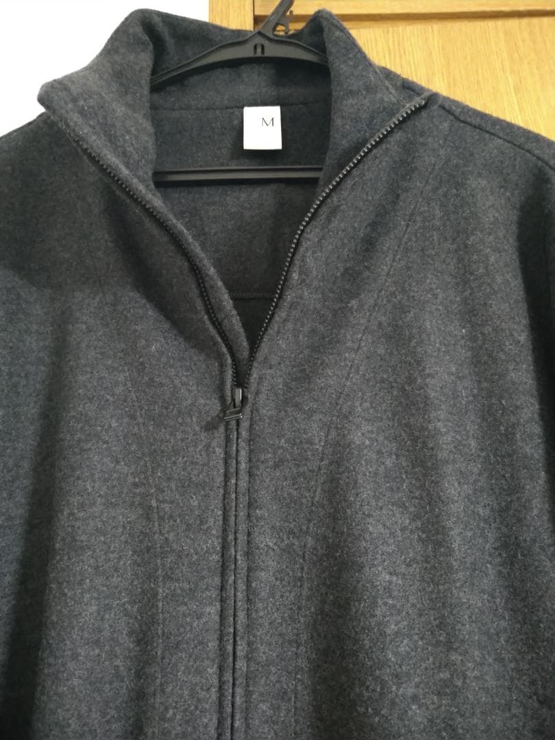 no control air ウールノーカラーコート グレー M ネストローブ - メルカリ